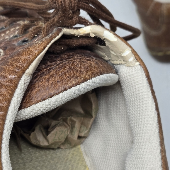 DR MARTENS Mens Size 10 Air Wair Casual Oxford Brown Leather Shoe 11215 - Picture 5 of 9